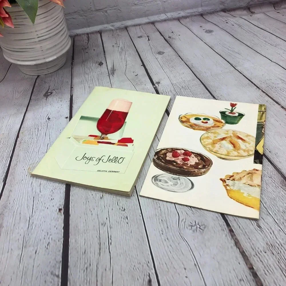 vintage Jell-O cookbooks 1950s